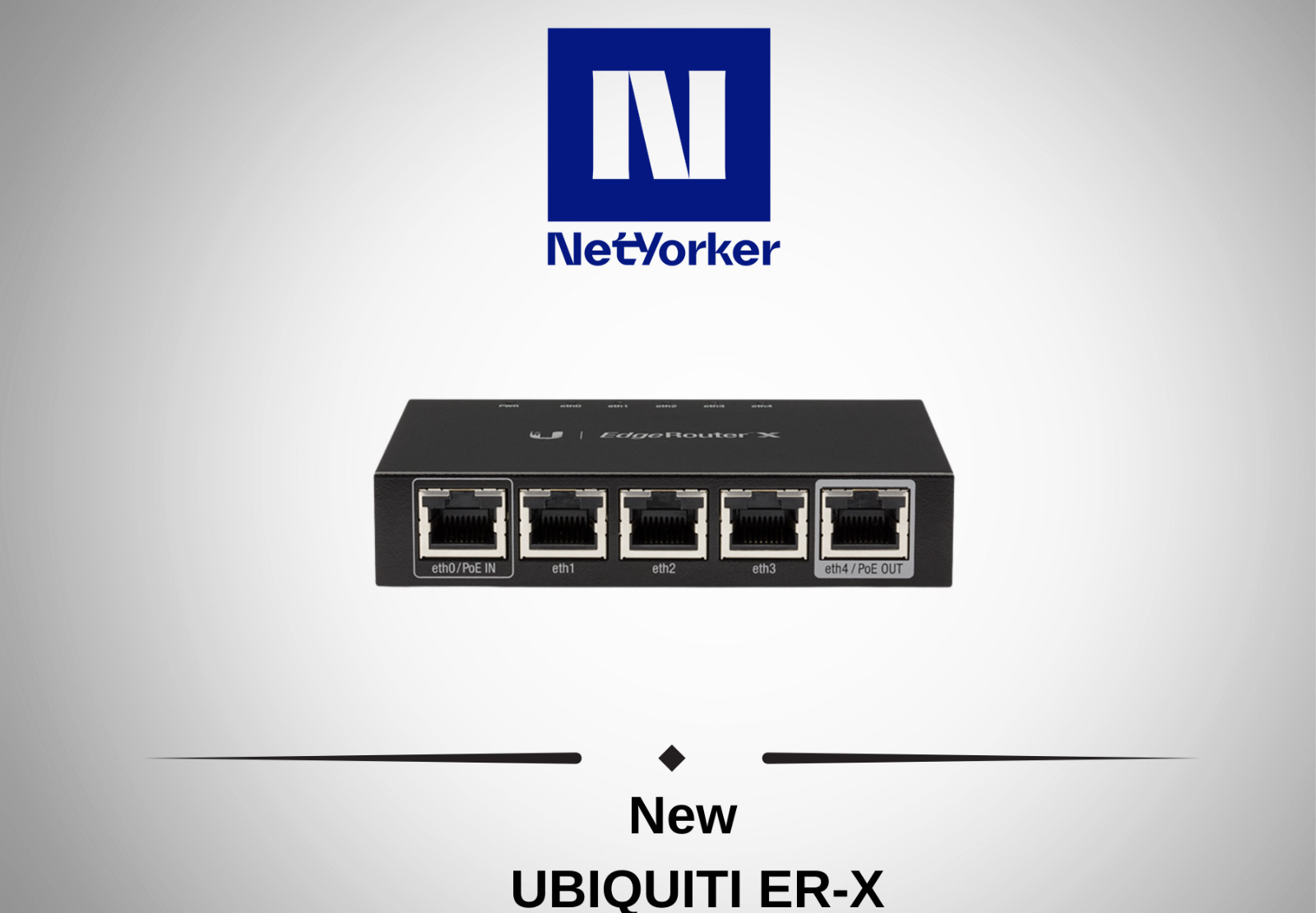 NEW Ubiquiti Networks ER-X EdgeRouter X 5-Port Gigabit Ethernet Wired Router