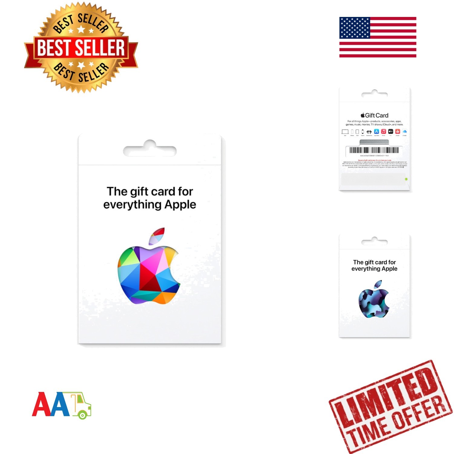 Apple $100 Gift Card, ,
