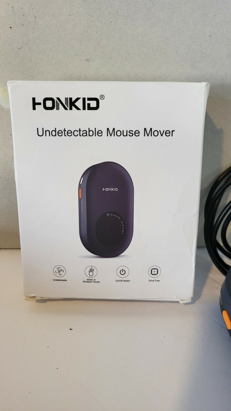 HONKID Undetectable Computer Mouse Mover Jiggler with ON/Off Switch
