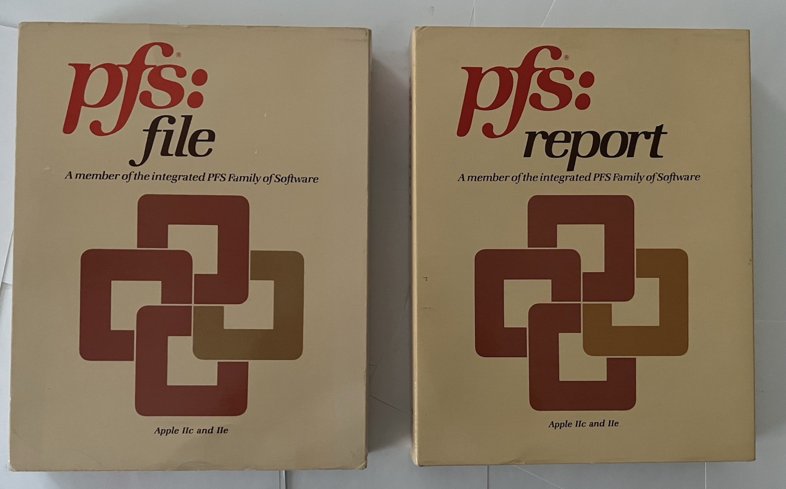 PFS Report & File for Apple IIc & IIe - 5.25" Floppy  - CIB - Tested - Vintage