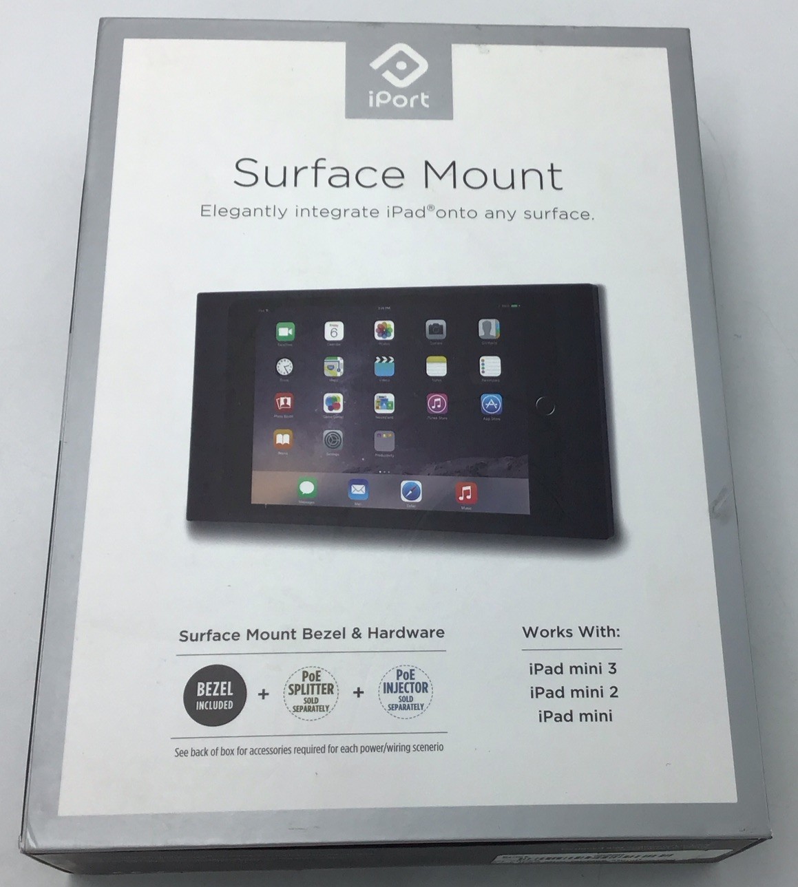 iPort Surface Mount with PoE Injector 70719 - No PoE Splitter - Open-Box