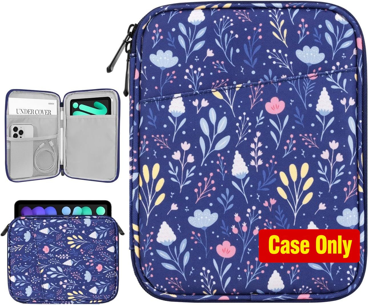 Case for 8-9 Inch Tablet, Night Blue Sleeve Bag with Carrying Handle