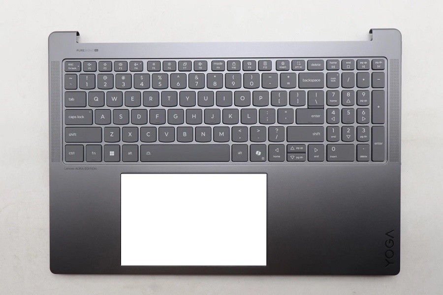 5CB1S50838 C Cover Keyboard English Luna Grey Laptop Palmrest