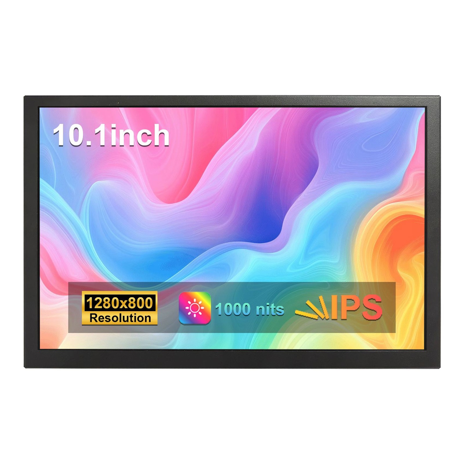10.1inch 1000nit Brightness IPS LCD Monitor1280x800 HD VGA Input Metal Case