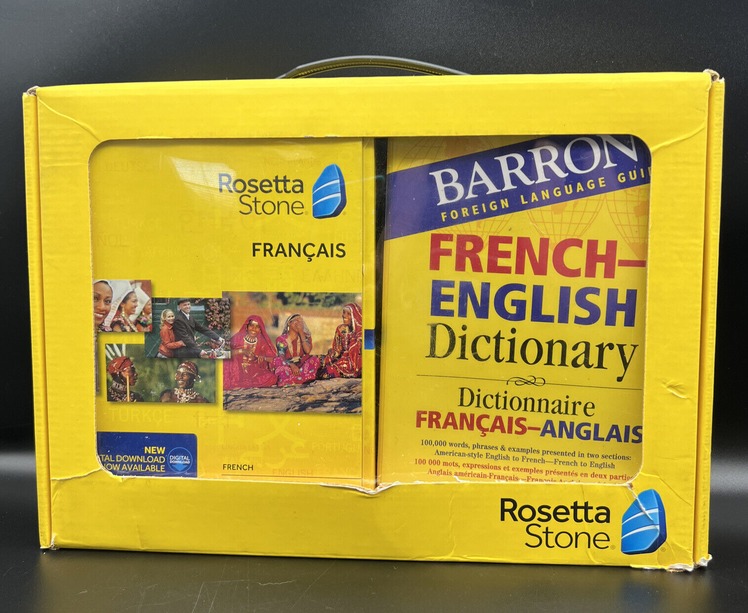 2014 Rosetta Stone French Grammar Book & Dictionary plus, New Sealed Software