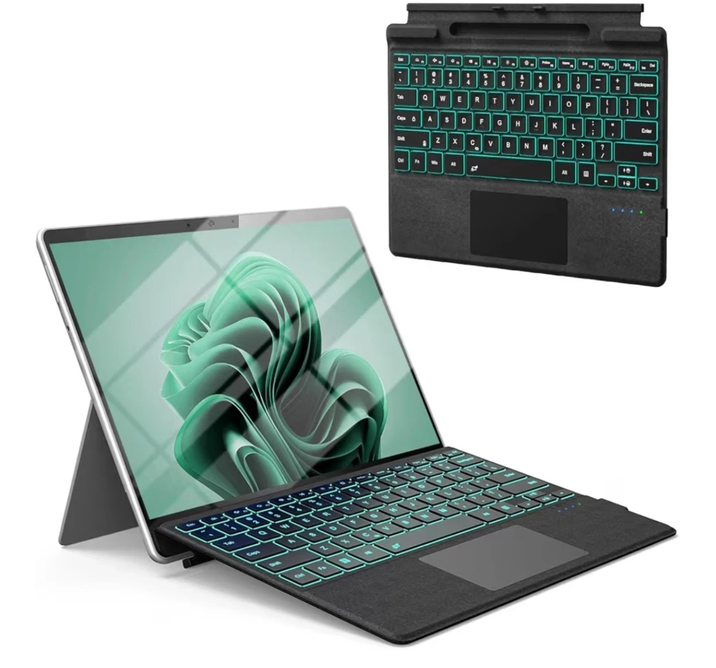 Bluetooth Magnetic Keyboard for Microsoft Surface Pro 11/10/9/8/X 13" Type cover