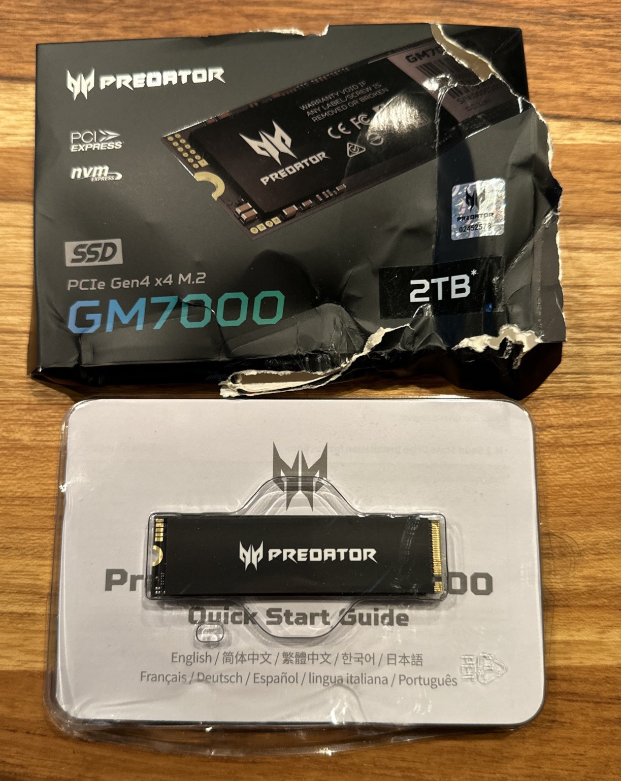 Acer Predator GM7000-2TB M.2 NVMe Gen 4.0 x 4 SSD