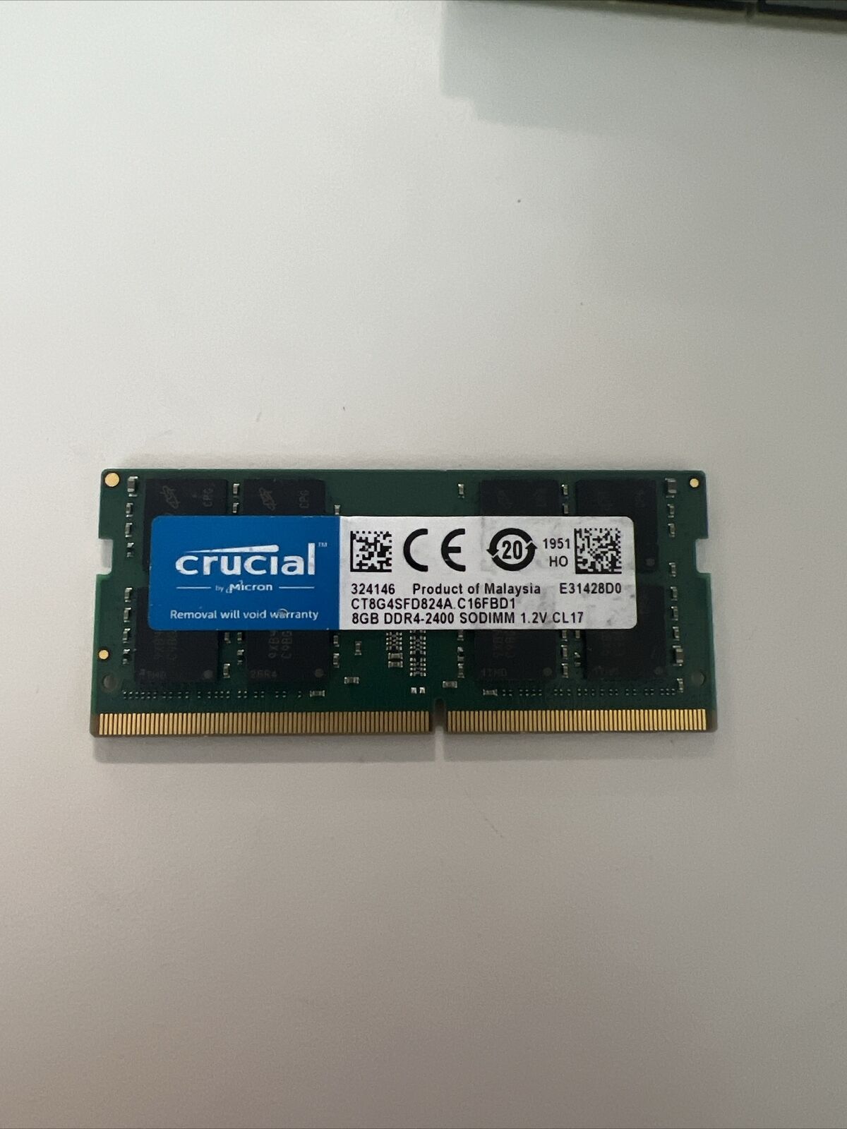 (8) Crucial 8GB DDR4-2400 PC4-19200 Sodimm Laptop Memory Ram- 