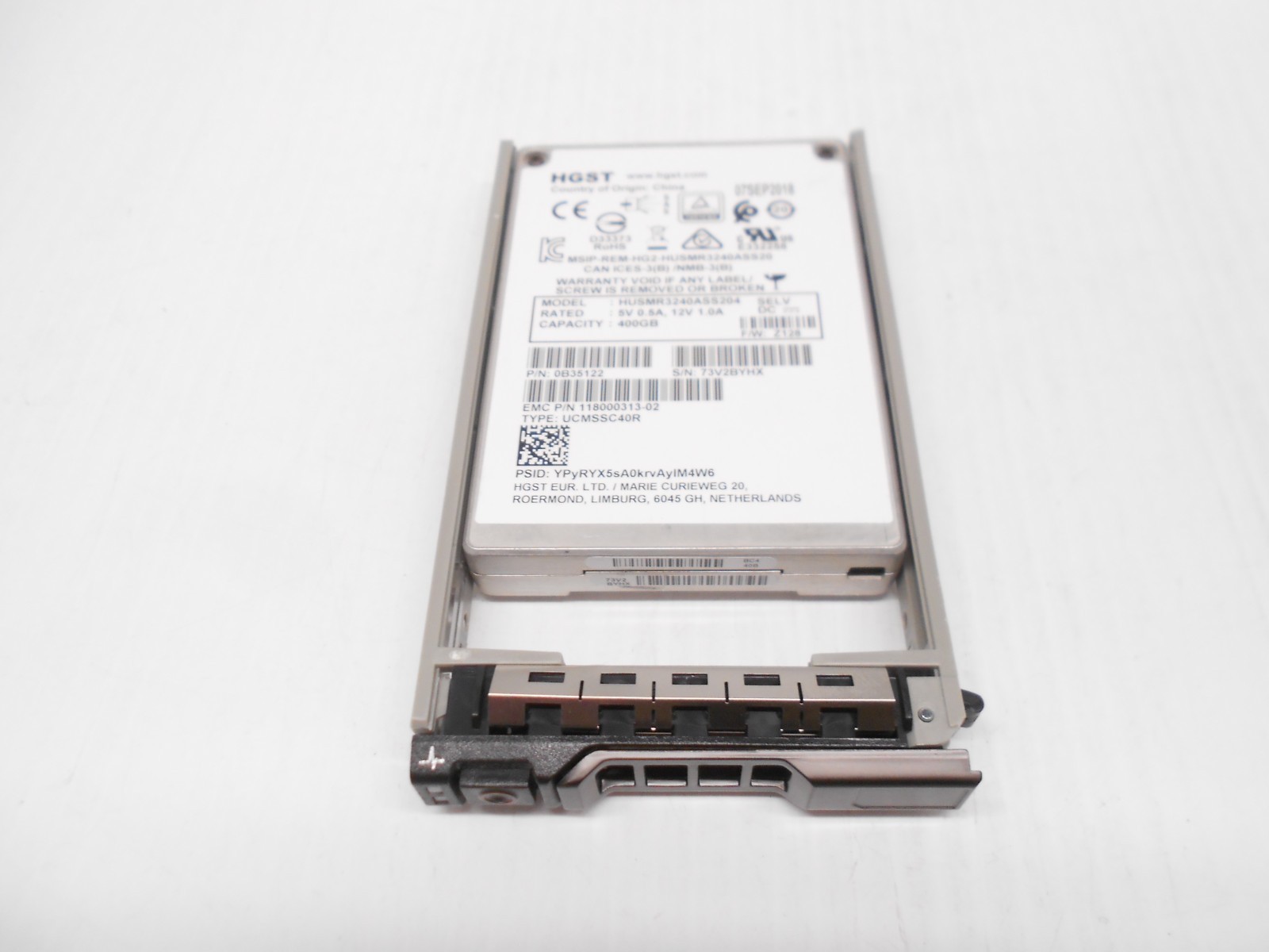 HGST 400GB SSD SAS 2.5" 12G 12gbps HARD DRIVE DELL SERVER R630 R710 R720 R730