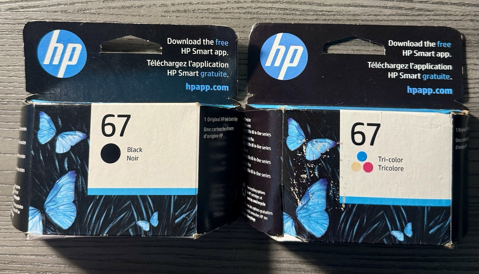 HP 67 Black & 1-HP 67 Color Ink Cartridge Combo 2pk NEW/ SEALED 11/2023