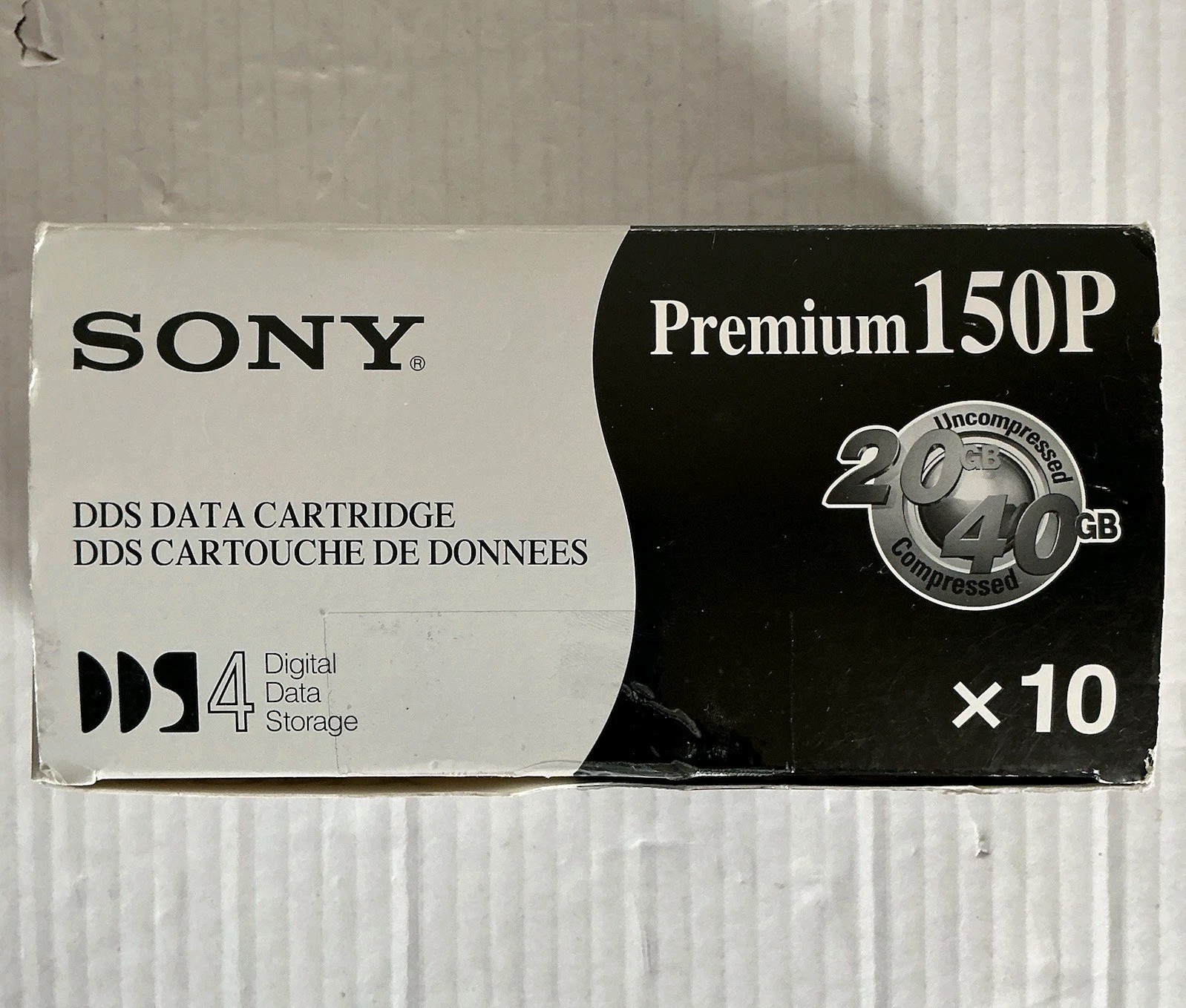 Sony DDS-4 Data Cartridges DGD150P 10-Pack 20GB/40GB NEW NOS