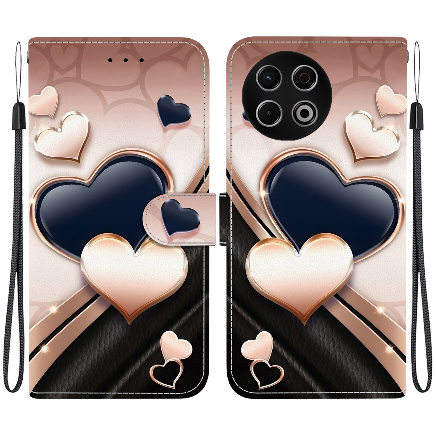 Bear Cat Flower Wallet Phone Case for Infinix Tecno Camon 18 Pro Spark 7 8 6 POP