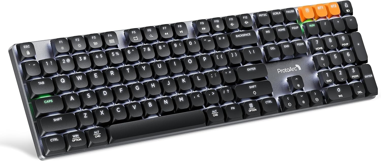 ProtoArc K310 Pro Wireless Mechanical Keyboard – BT + 2.4GHz RF, Programmable