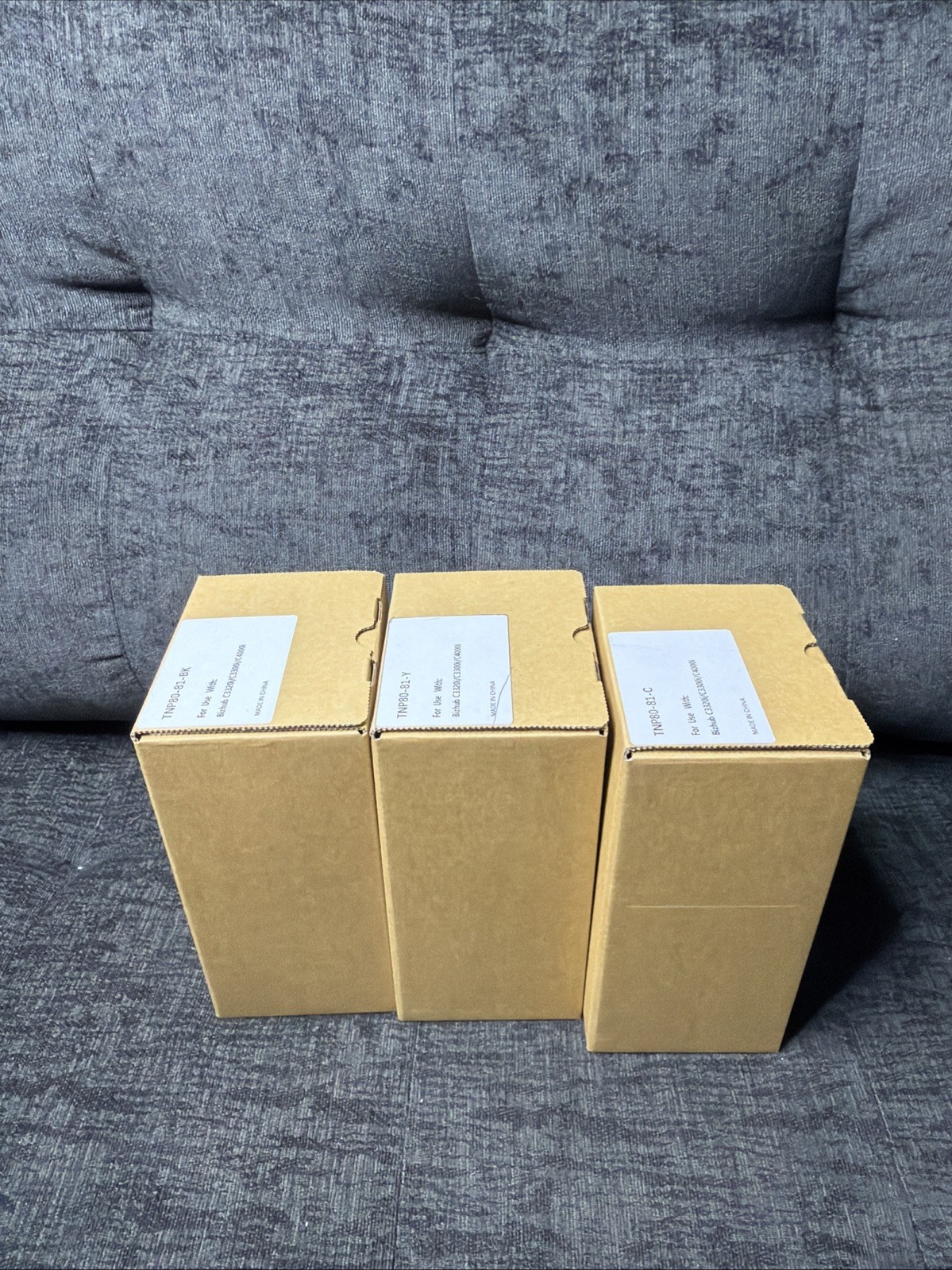 Set 3 Genuine Konica Minolta TNP80 Toner For Bizhub C3320i C3300i C4000i NEW