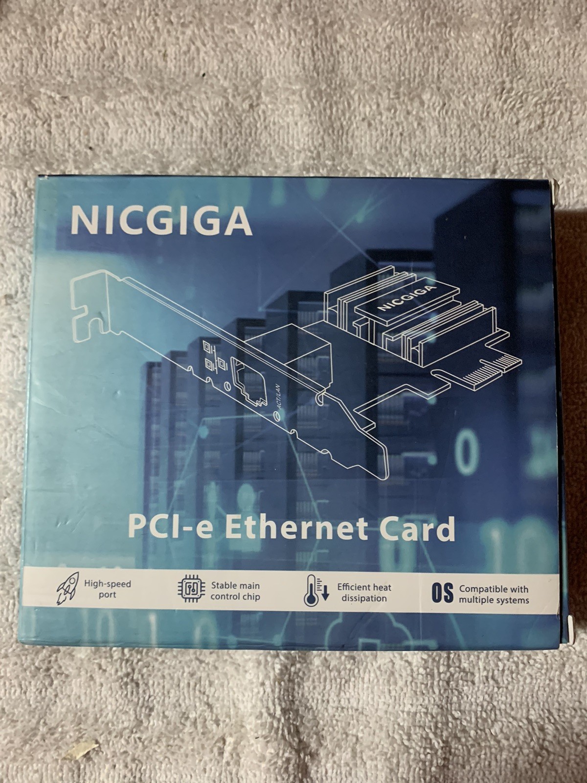 nicgiga PCI-e Ethernet Card New Factory Packed