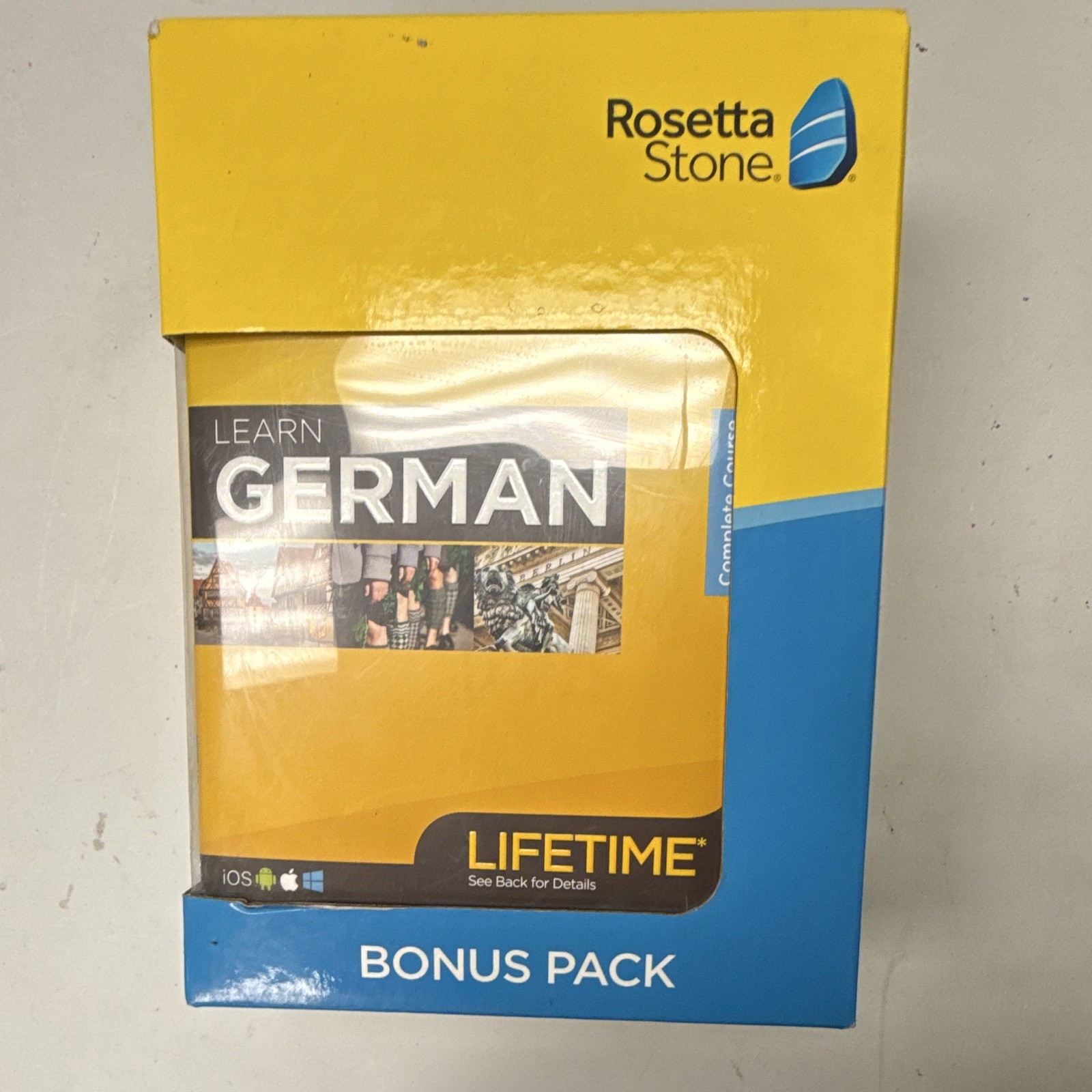 Rosetta Stone Learn Germán Bonus Pack, Comes With Three Books. New open box.