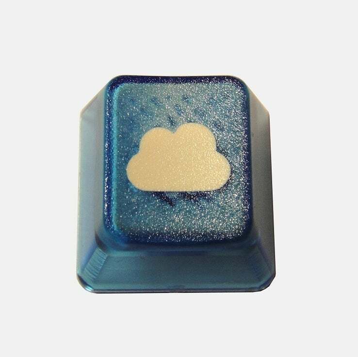 Translucent Cloudy Novelty Doubleshot Cherry MX Custom Keycap 