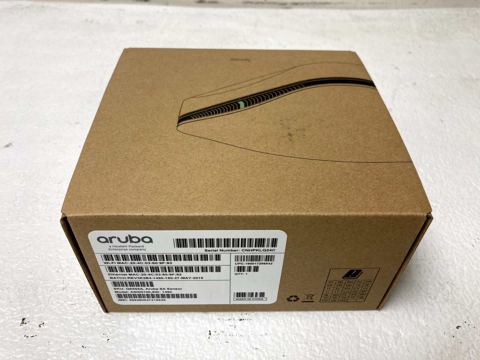 Aruba ASIN0100 HPE LTE Sensor Q9X65A New