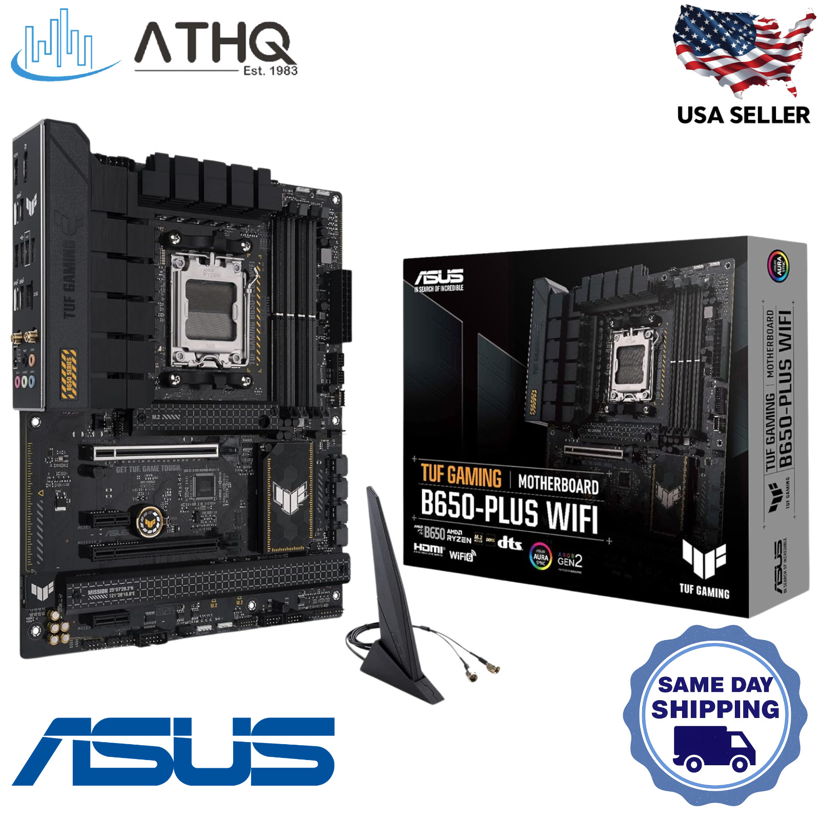 ASUS TUF GAMING B650-PLUS WIFI ATX Gaming Motherboard AMD AM5 Socket WiFi 6