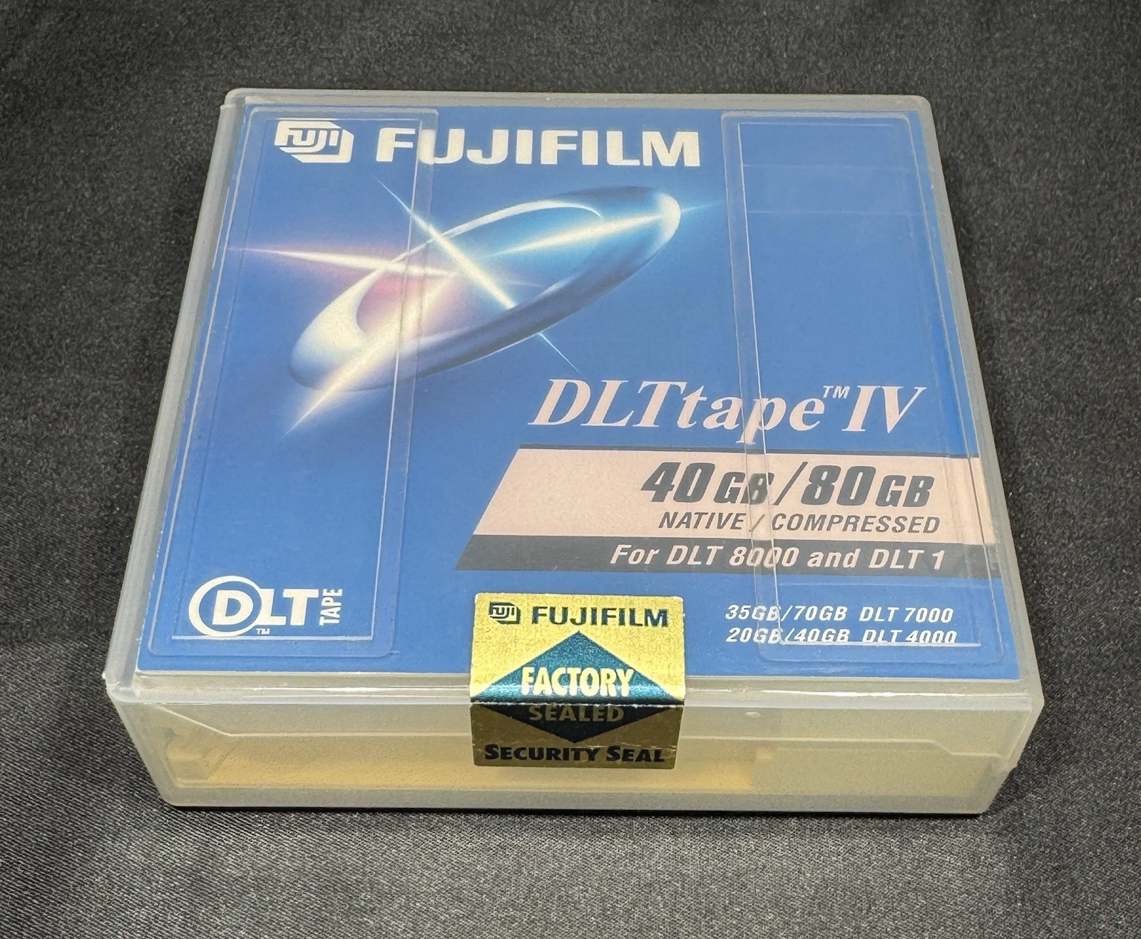 1 NEW SEALED SINGLE FUJIFILM DLT TAPE 4 IV 40GB 80GB ATOMM DATA CARTRIDGE TAPE