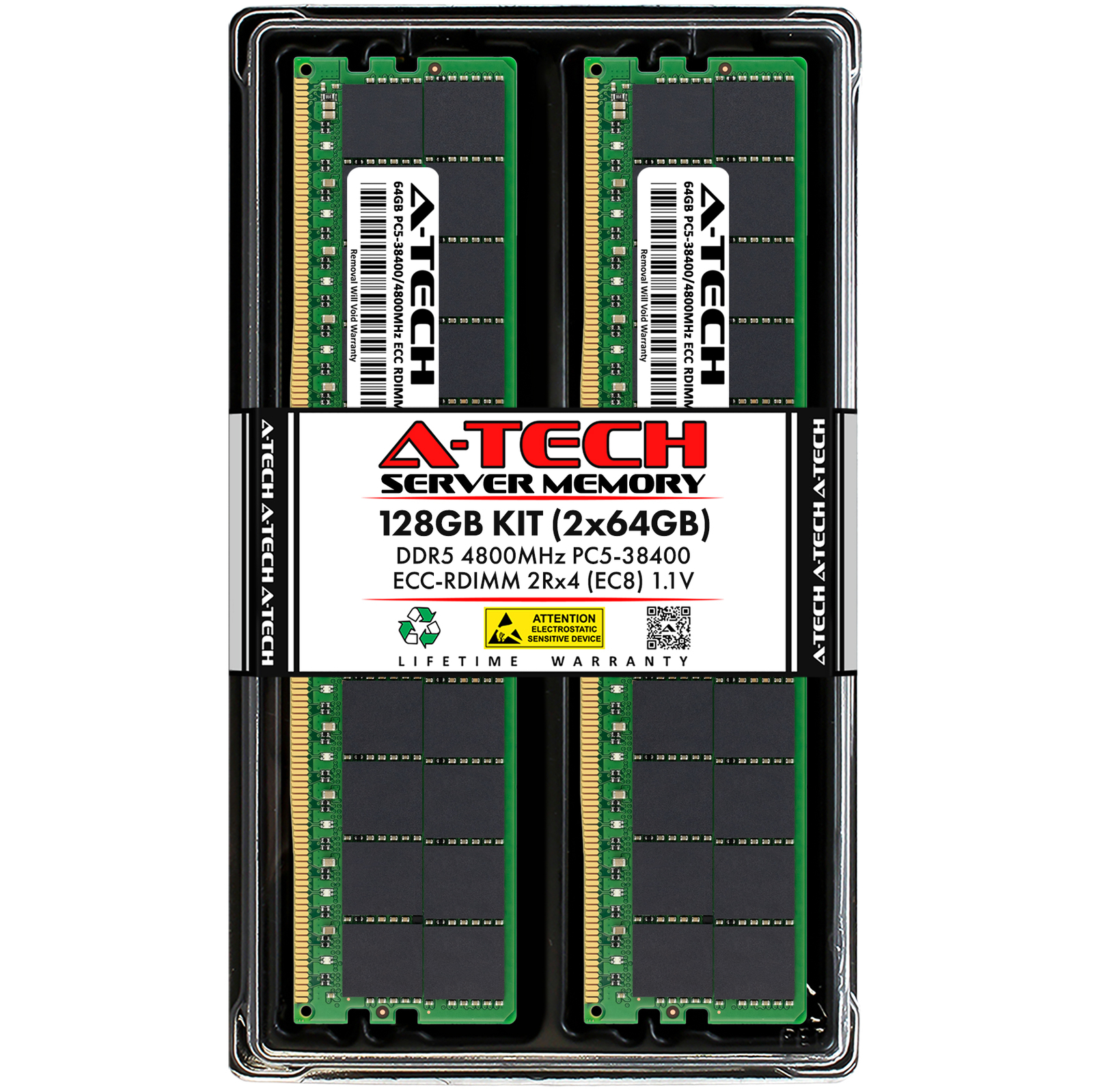 128GB 2x64GB PC5-4800 EC8 RDIMM HP ProLiant Gen11 DL360 G11 DL380 G11 Memory RAM