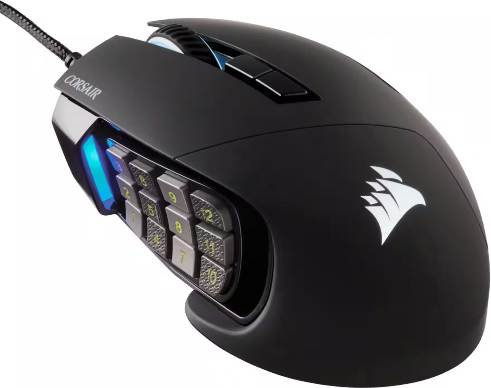 CORSAIR - Scimitar RGB Elite Wired MOBA/MMO Optical Gaming Mouse with 17 Prog...