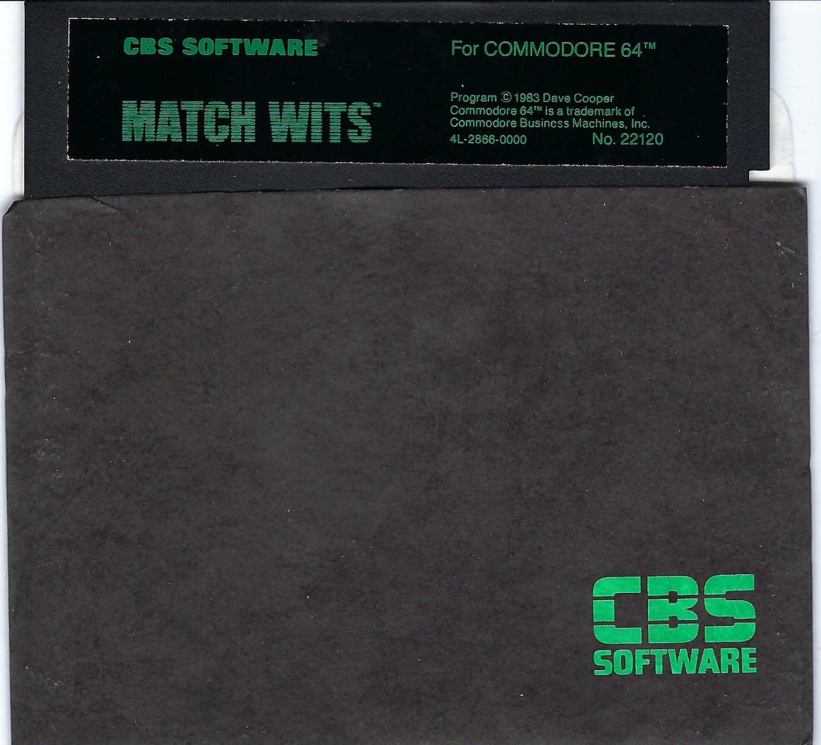 ITHistory SOFTWARE  COMMODORE (1983)  MATCH WITS (CBS) 5.25"