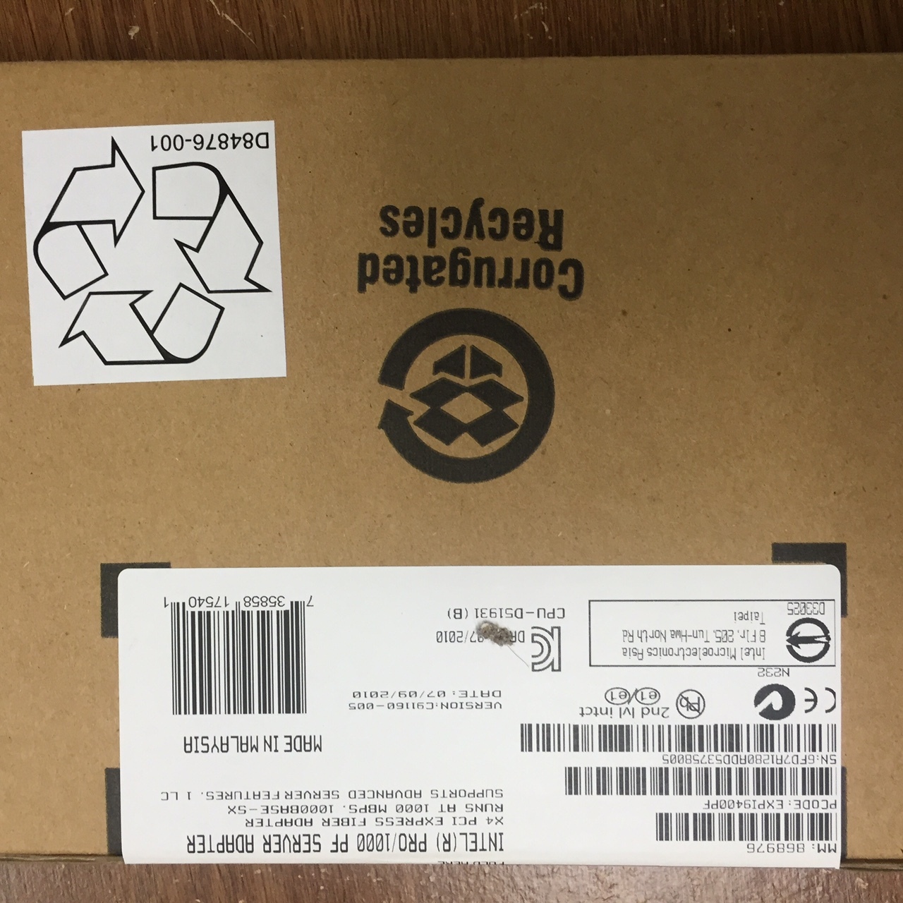 INTEL EXPI9400PF PRO / 1000 PF SERVER ADAPTER NEW RETAIL PACK