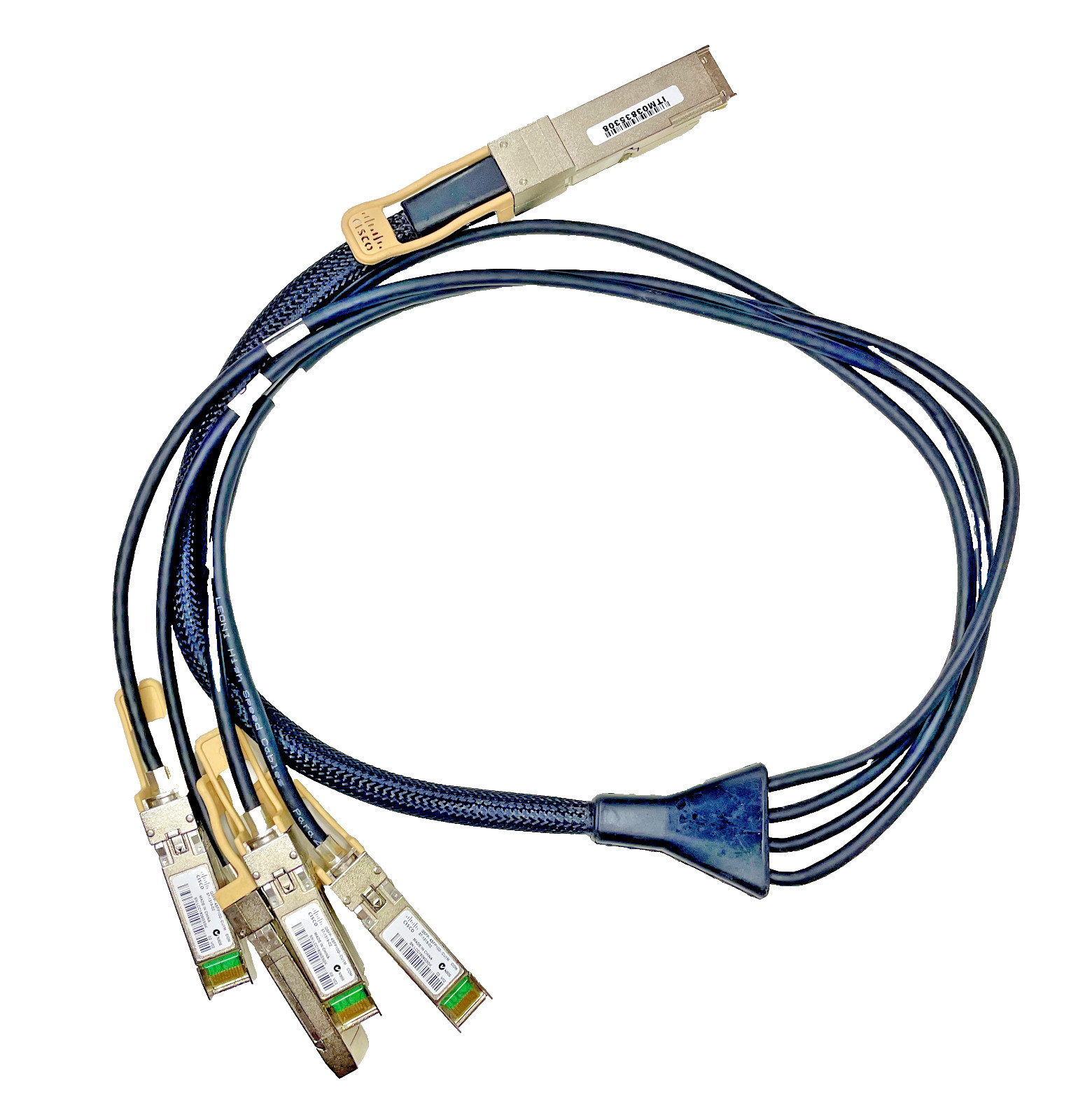 CISCO QSFP-4SFP10G-CU1M= QSFP to 4x SFP10G Passive Copper Splitter Cable