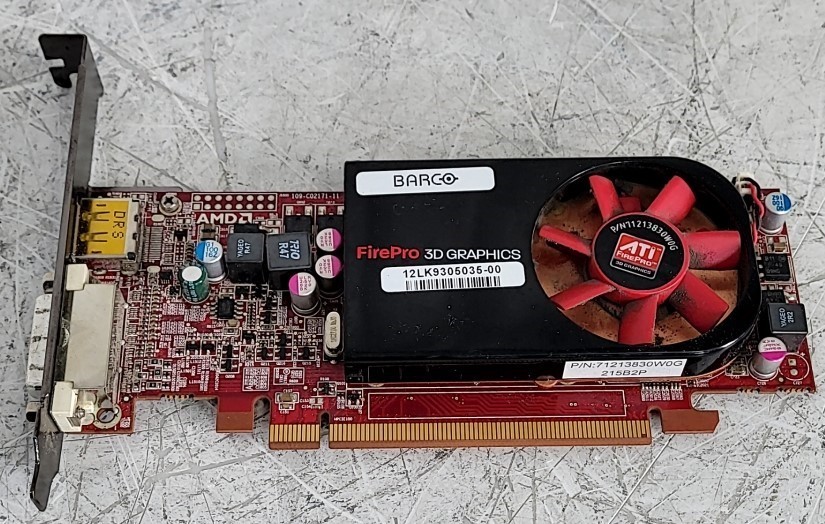 BARCO FirePro 3D Graphics MXRT 2400 Graphics Card DP DVI 512MB PCIe