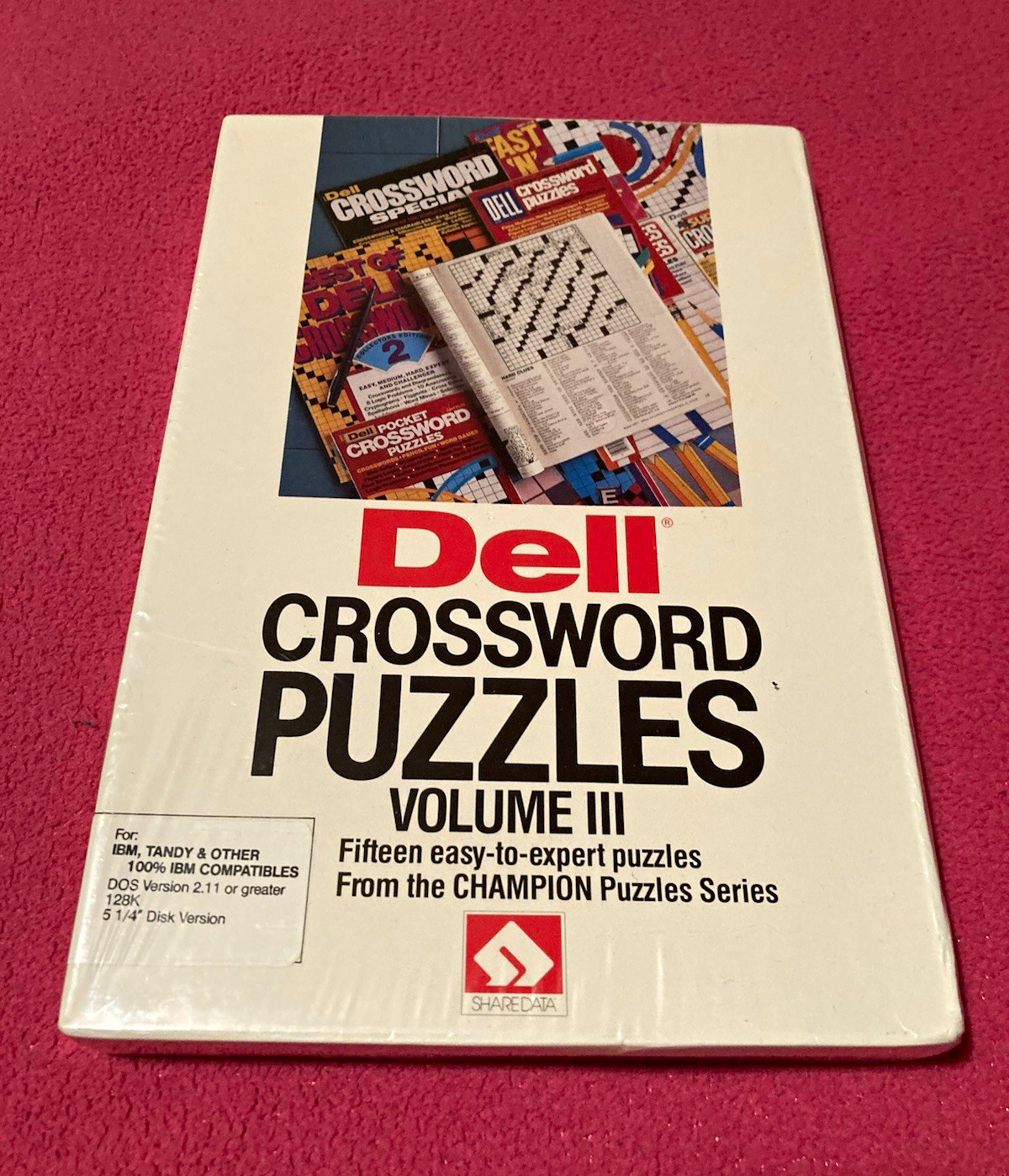 Dell Crossword Puzzles Volume III DOS 2.11-5.25" Floppy Disk English 128K