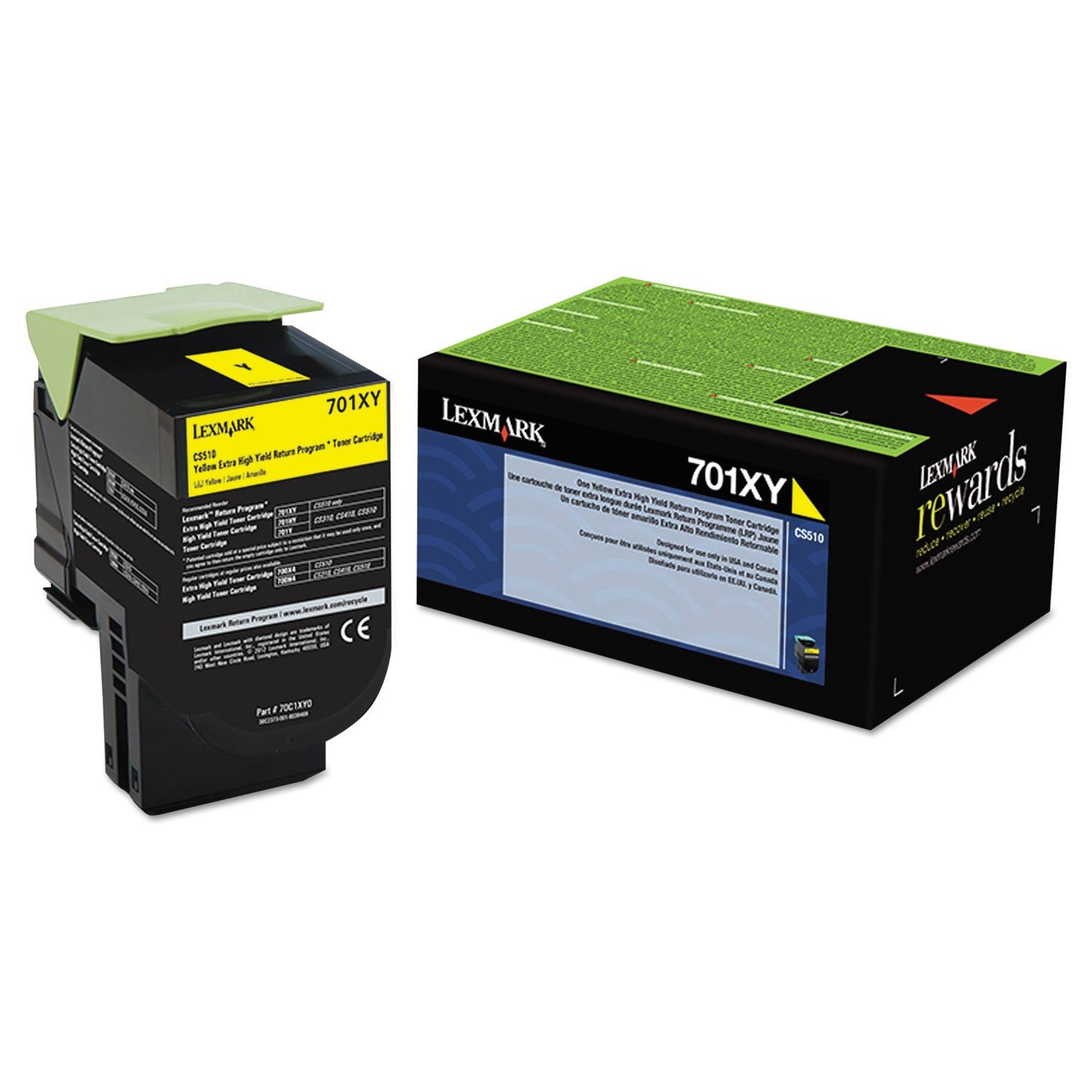 Original Lexmark 70C1XY0 Yellow Toner. New Sealed Box, We Ship Fast