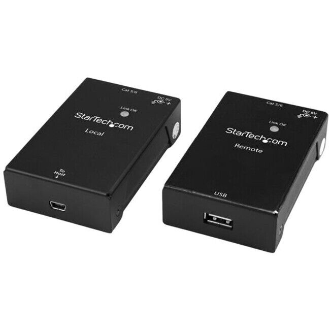 Startech USB2001EXTV Ethernet Cable Extender Black