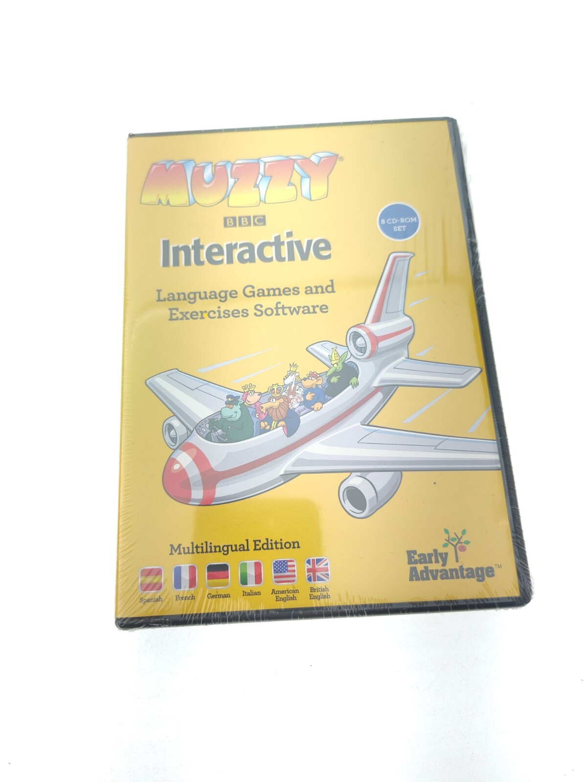Muzzy BBC Interactive Language Games Multilingual Edition CD-Rom 8-Disc Ty53