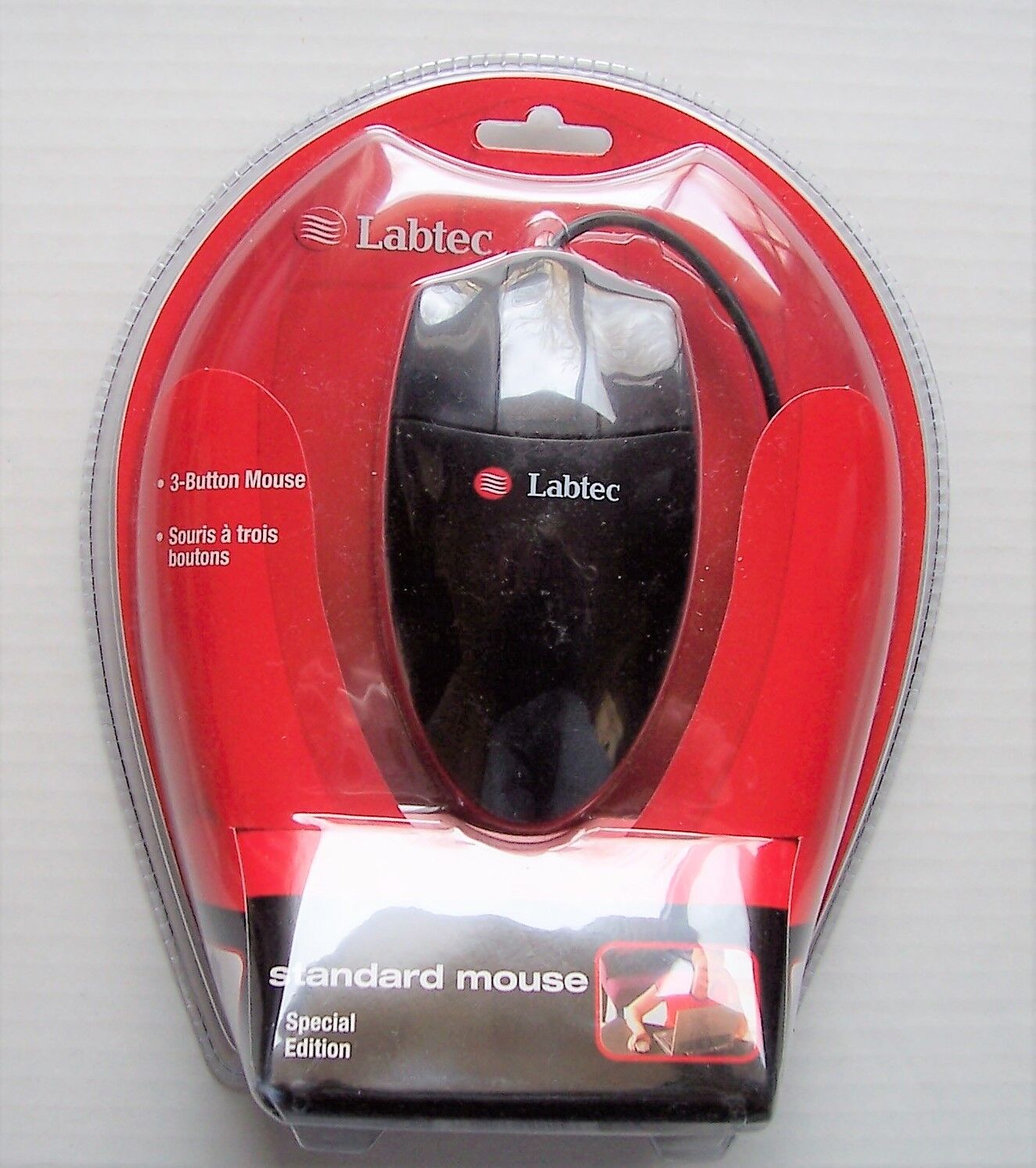 New Factoy Sealed LABTEC Standard 3-button Mouse Special Edition PS/2