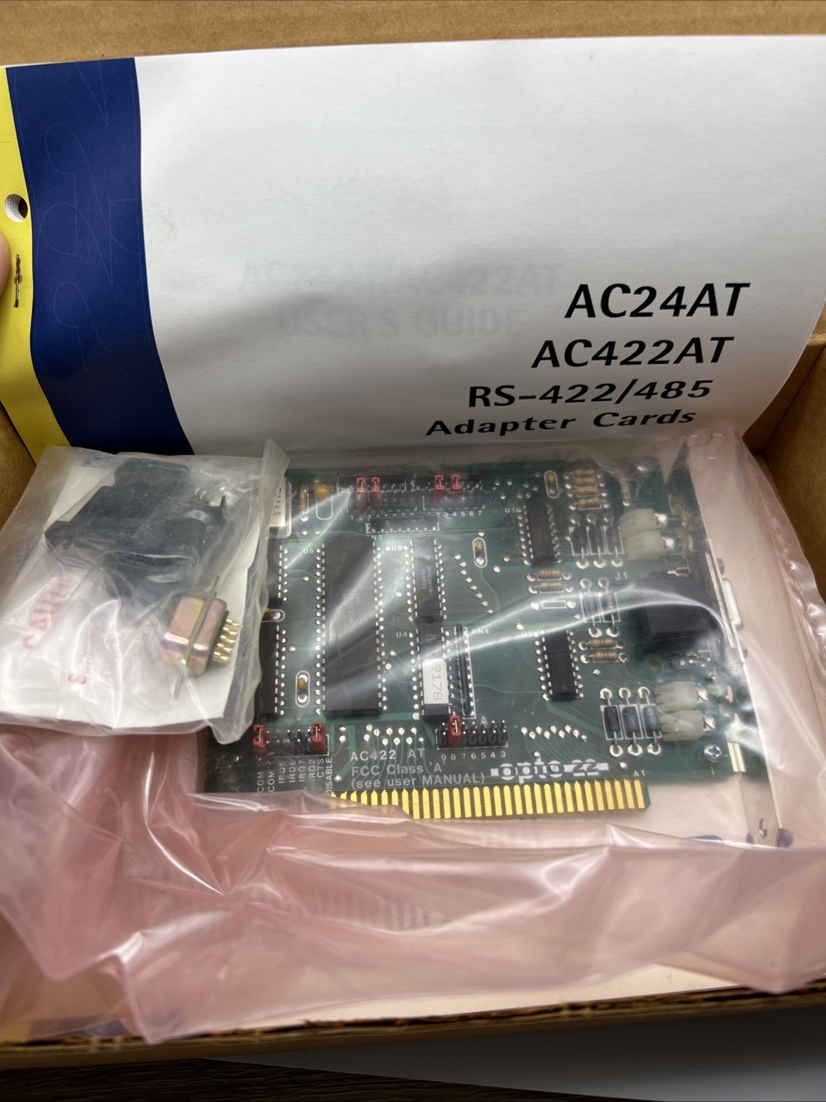 Opto 22 AC24AT AC422AT RS-422/485 ISA Communication Adapter Card Legacy ISA Card