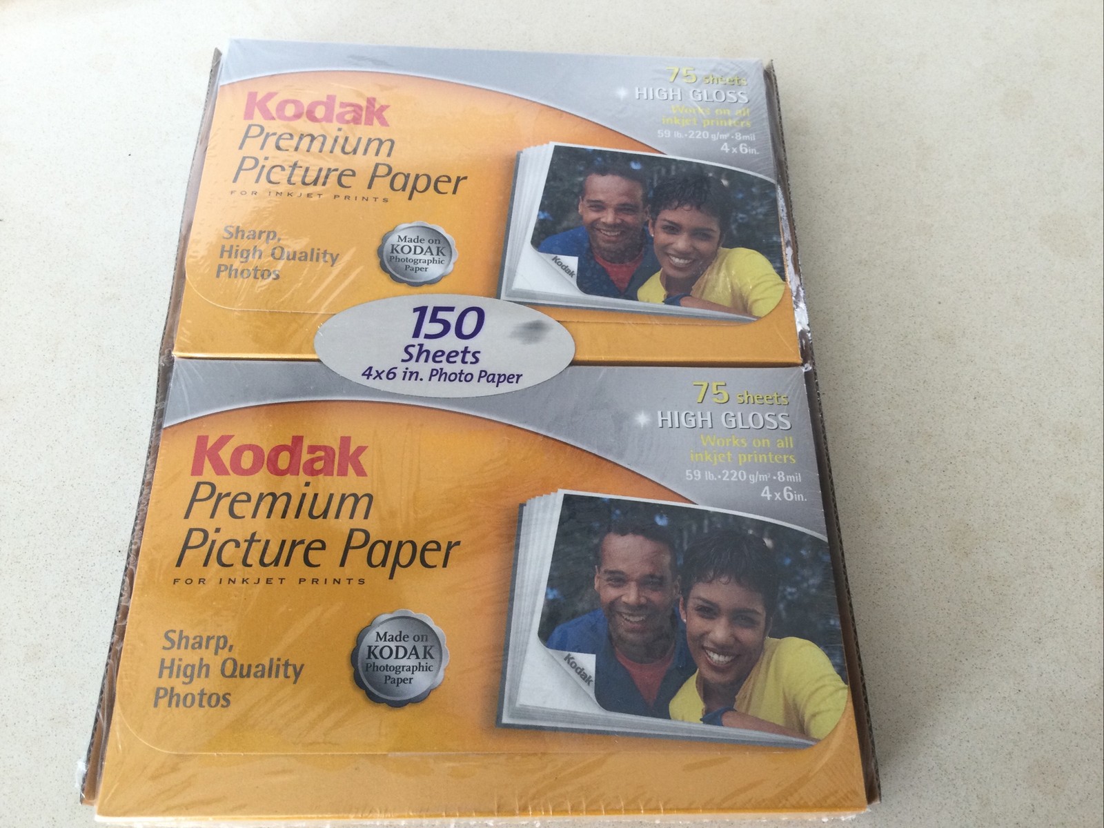 Kodak Premium Picture Paper. 150 Sheets. 4x5” Photo Paper. 2002. 