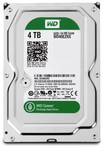 Western Digital Green 4TB 5400RPM SATA 6Gbps 64MB Cache 3.5" HD (WD40EZRX) 