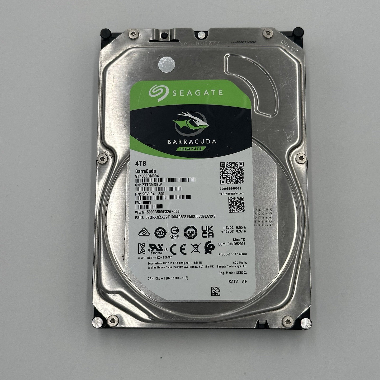 Seagate Barracuda ST4000DM004 4TB HDD - 5400RPM 6Gbps 3.5" SATA Hard Drive