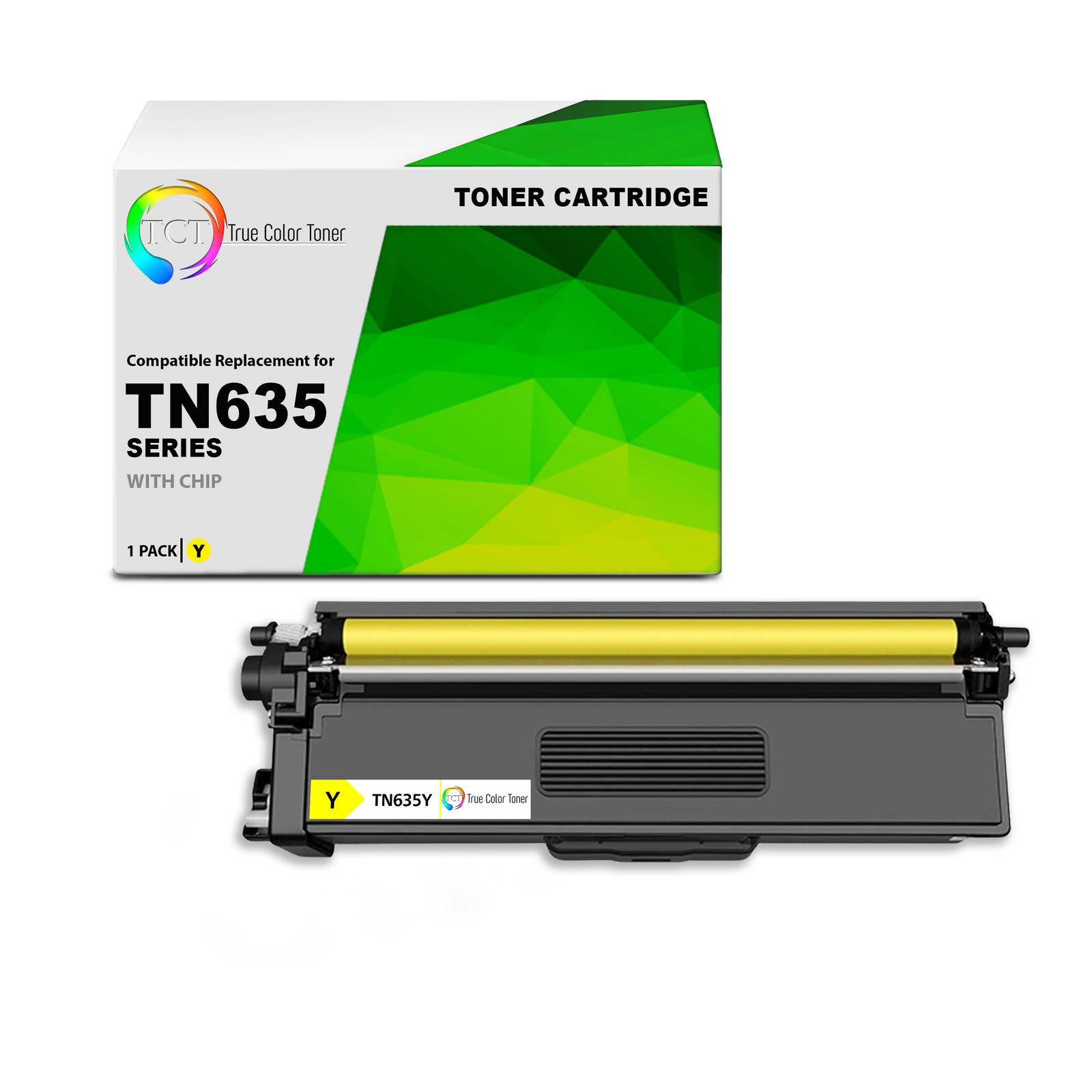 TCT Compatible Yellow Toner Cartridge Replacement for Brother TN635 – 1-Pack