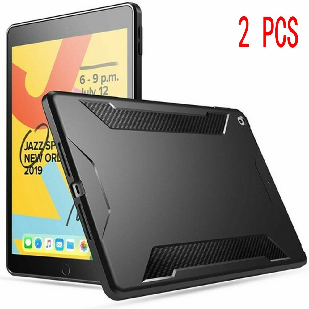 2 Poetic For iPad 10.2 2021 2020 2019 Case Lightweight Slim Fit TPU Cover Black