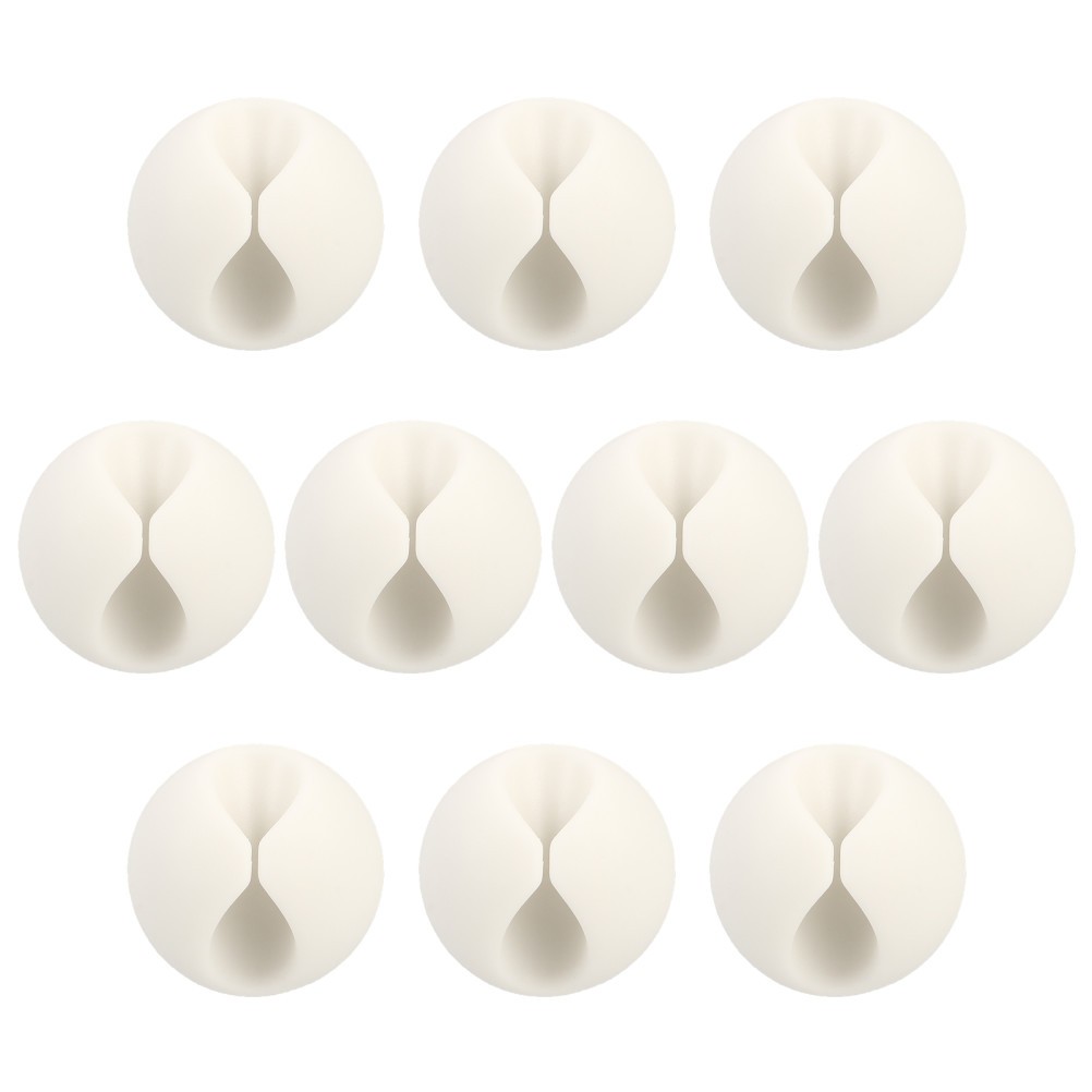 10Pcs Versatile Cable Holder Durable Wire Clips for Home Desk and Office Use