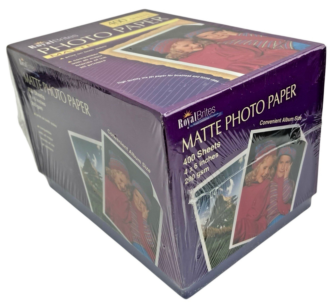 Royal Brites Photo Paper 4x6" Matte for InkJet Printers 400 Sheets - New Sealed