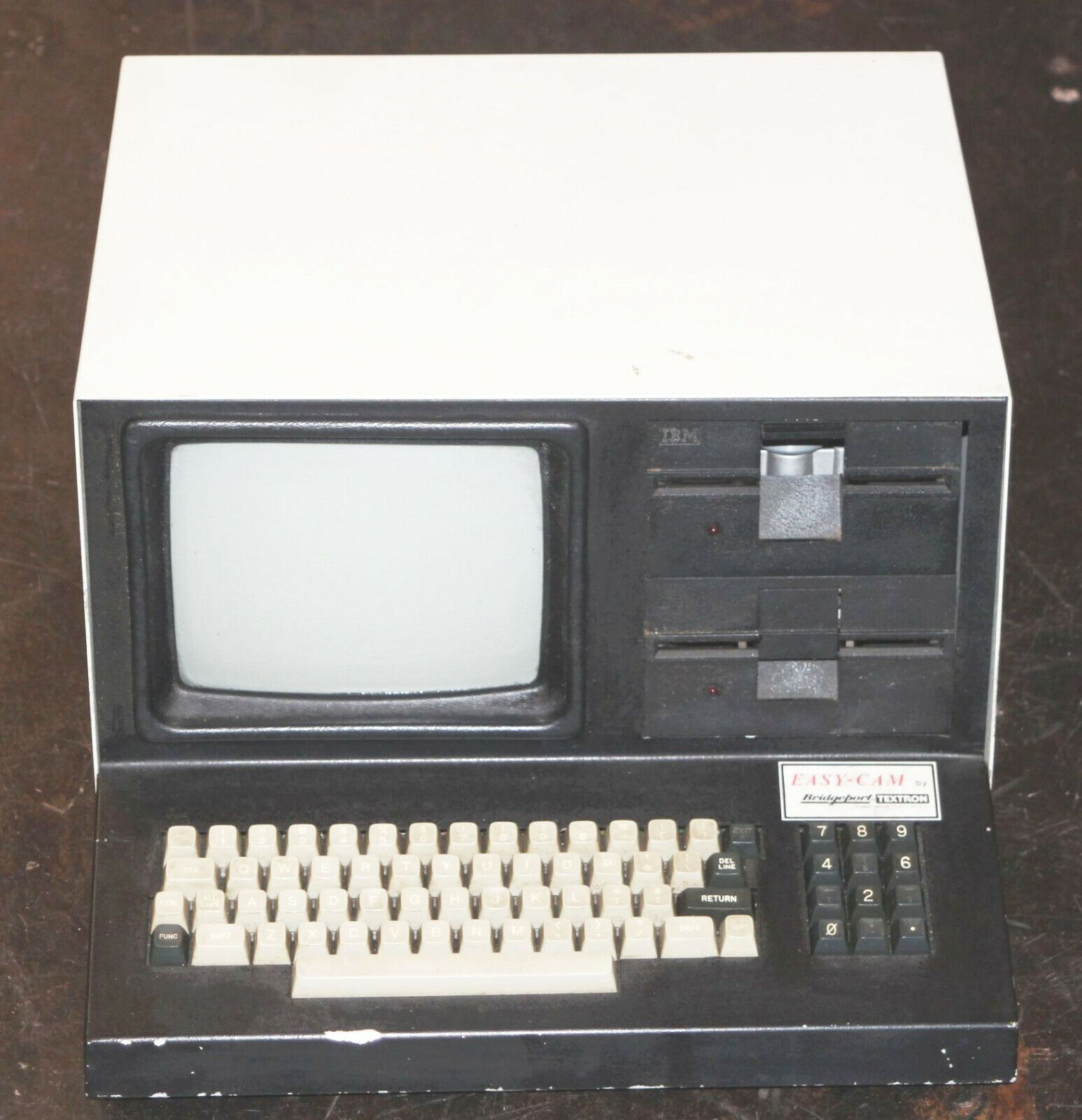 Vintage Bridgeport Textron EasyCam Computer Controller CRT Dual 5.25