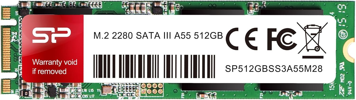 Silicon Power 512GB A55 M.2 SSD SATA III Internal Solid State Drive 2280