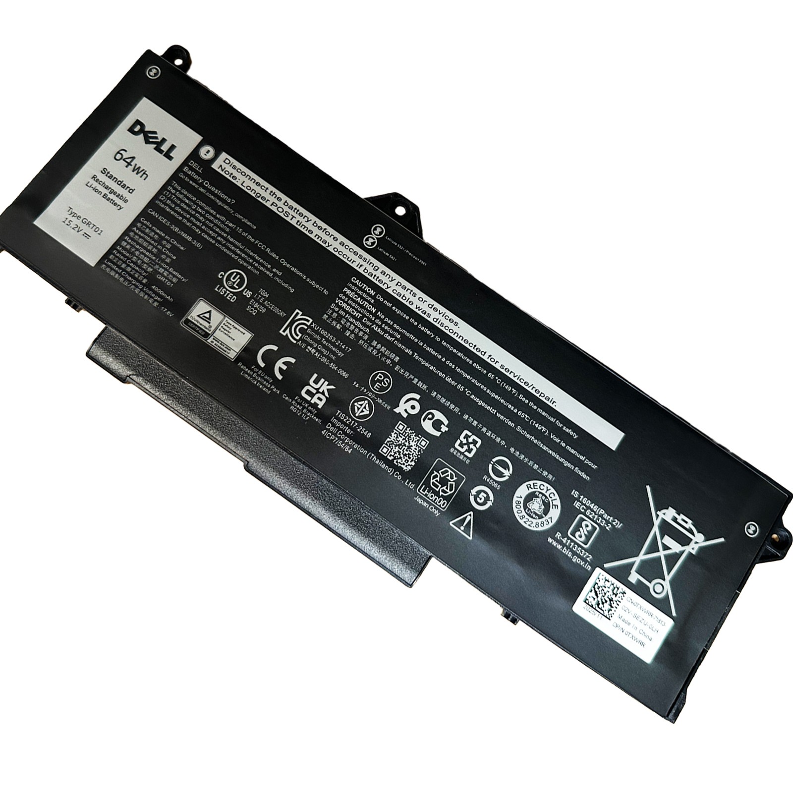 OEM 64Wh GRT01 Battery For Dell Latitude 5421 5431 5521 Precision 3561 3571 3470