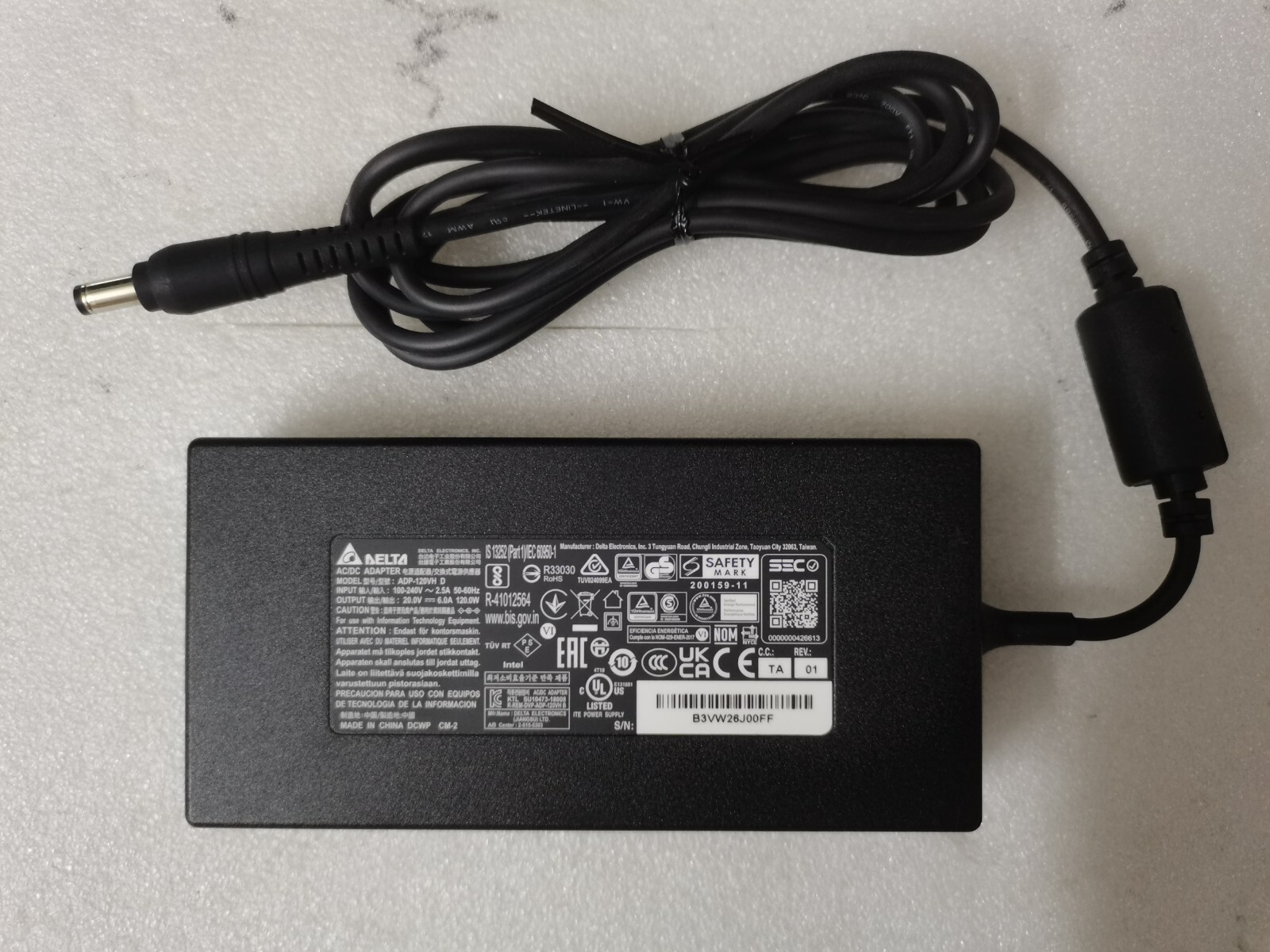 For MSI Cubi NUC AI+ 2MG Delta 20V 6A ADP-120VH D 5.5mm 120W AC adapter Original