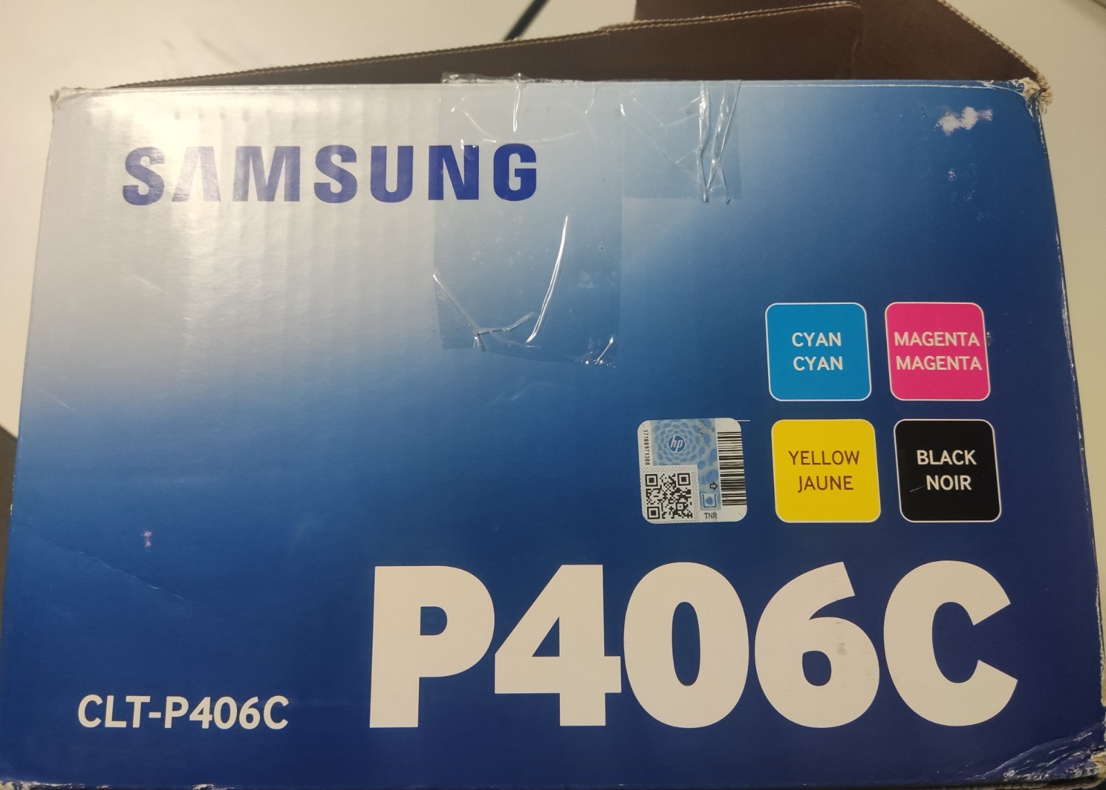 NEW Samsung CLT-P406C Toner Cartridge VALUE PACK Cyan Magenta Yellow Black Print
