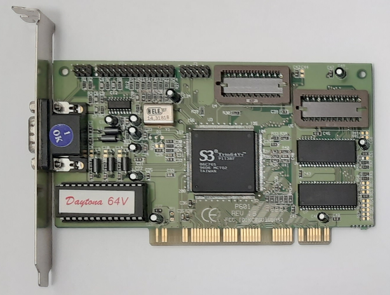 Palit Daytona 64V PCI Graphics Card (S3 Trio64V+, 86C765, 1MB, Retro, 1996)
