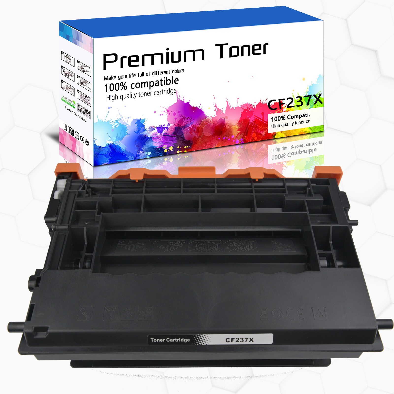 Toner Cartridge Fit for HP 37X CF237X Enterprise Flow MFP M631h M632z M633z Lot